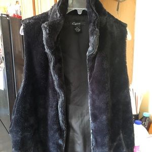 Faux fur vest